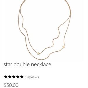 JZ Double Star Necklace